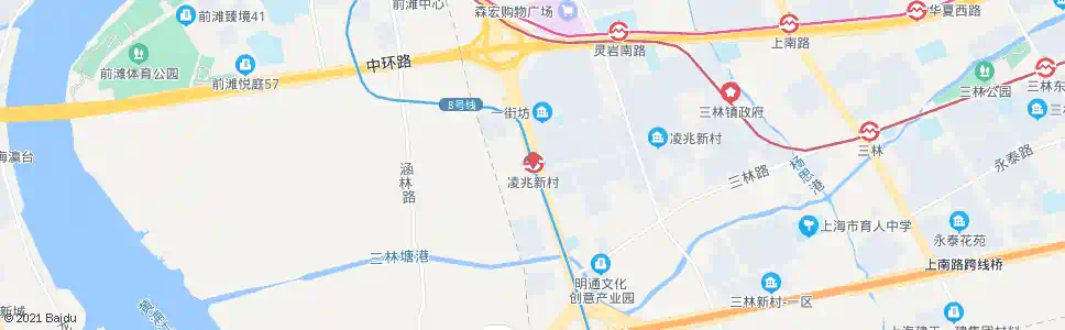 上海凌兆新村站_公交站地图_上海公交_妙搜公交查询2025