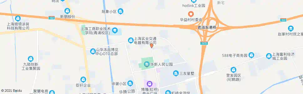 上海新府北路华新街(招呼站)_公交站地图_上海公交_妙搜公交查询2025