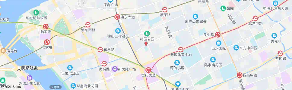 上海福山路商城路_公交站地图_上海公交_妙搜公交查询2025
