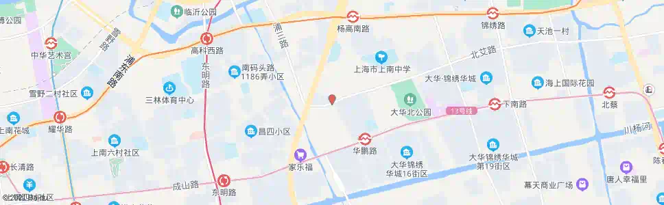 上海北艾路华鹏路(招呼站)_公交站地图_上海公交_妙搜公交查询2025