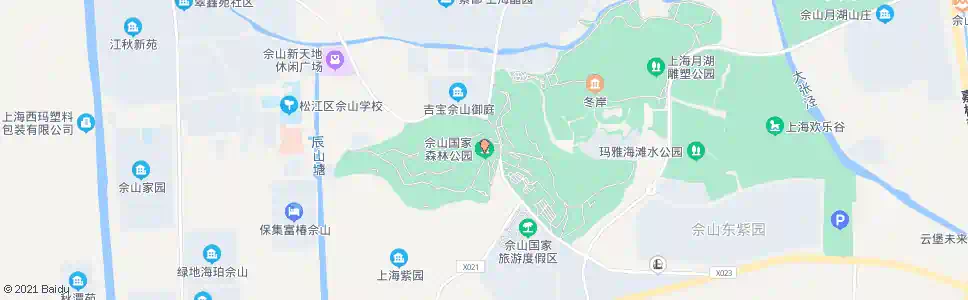 上海佘山森林公园_公交站地图_上海公交_妙搜公交查询2025