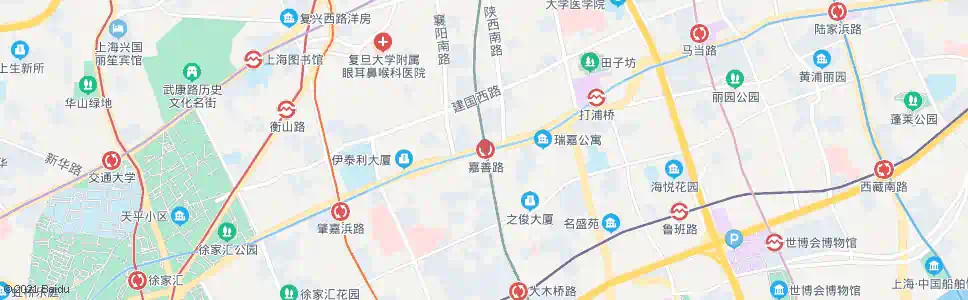 上海肇嘉浜路大木桥路_公交站地图_上海公交_妙搜公交查询2025