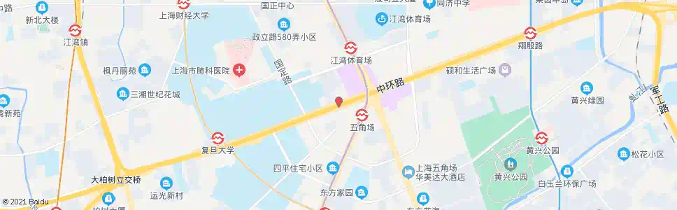 上海五角场邯郸路_公交站地图_上海公交_妙搜公交查询2025