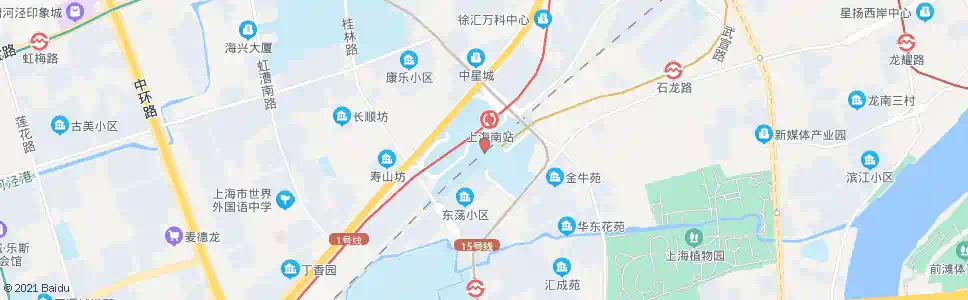 上海城南_公交站地图_上海公交_妙搜公交查询2025