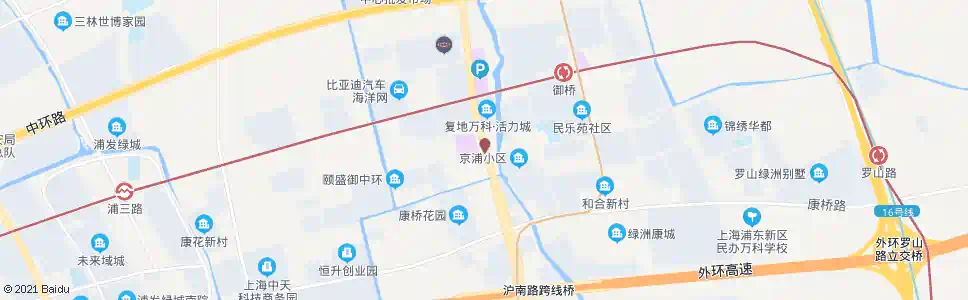 上海沪南路康花路_公交站地图_上海公交_妙搜公交查询2025