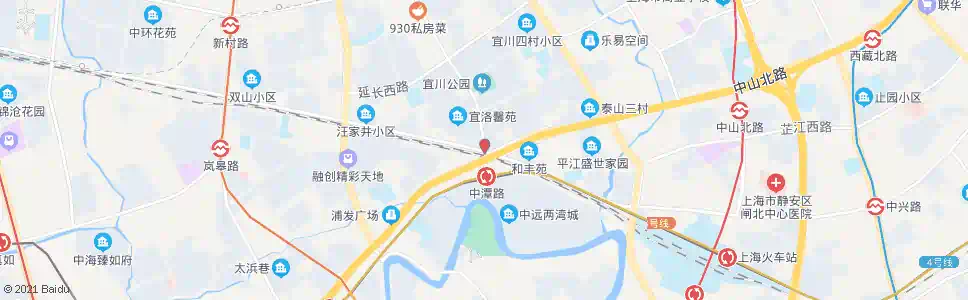 上海交通路宜川路(下客站)_公交站地图_上海公交_妙搜公交查询2025