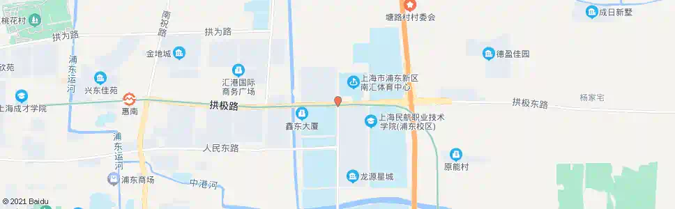 上海拱极路观海路_公交站地图_上海公交_妙搜公交查询2025
