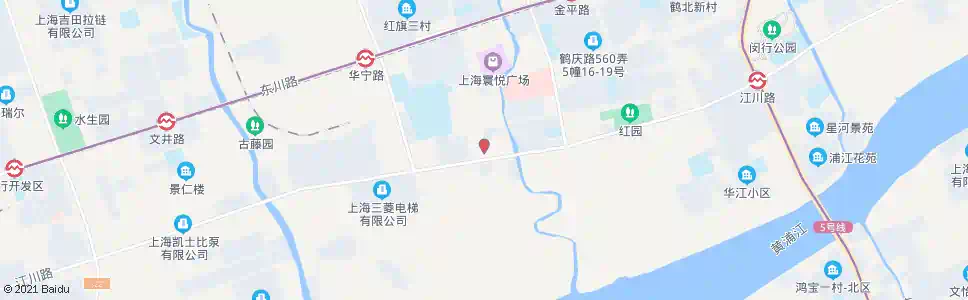 上海沪闵路江川路(招呼站)_公交站地图_上海公交_妙搜公交查询2025