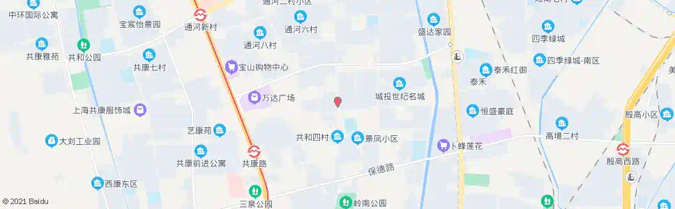 上海岭南路共康东路_公交站地图_上海公交_妙搜公交查询2025