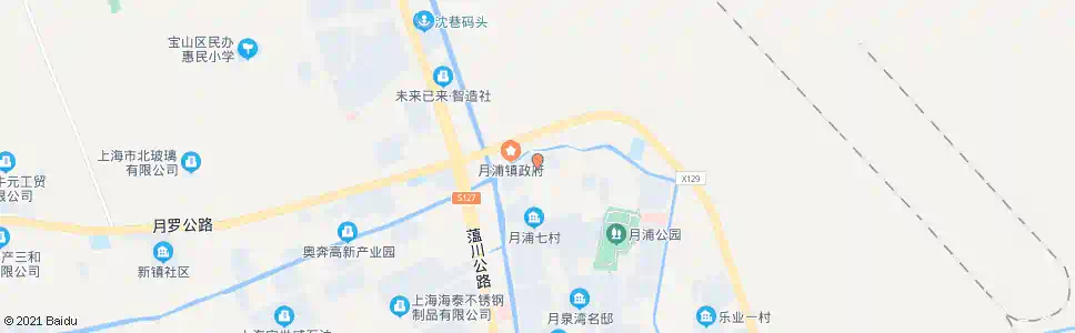 上海月浦新村_公交站地图_上海公交_妙搜公交查询2025