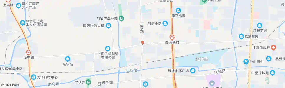 上海场中路三泉路_公交站地图_上海公交_妙搜公交查询2025