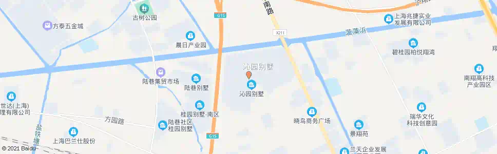 上海翔方公路沁园别墅_公交站地图_上海公交_妙搜公交查询2025