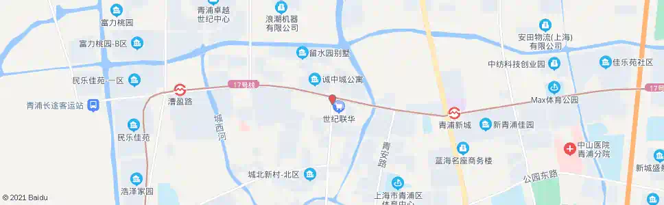 上海城中北路盈港路_公交站地图_上海公交_妙搜公交查询2025