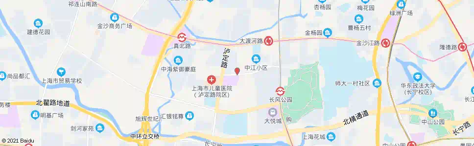 上海中江路同普路_公交站地图_上海公交_妙搜公交查询2025