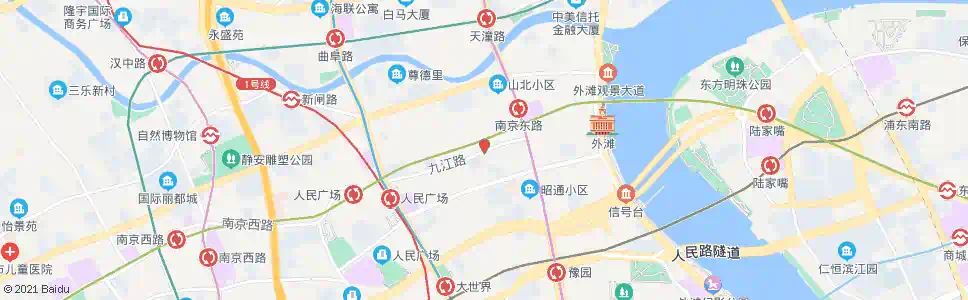 上海九江路福建中路_公交站地图_上海公交_妙搜公交查询2025