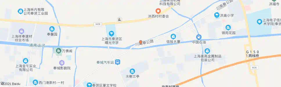 上海川南奉公路向阳桥_公交站地图_上海公交_妙搜公交查询2025