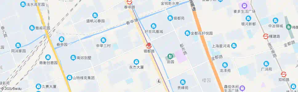 上海银都路站_公交站地图_上海公交_妙搜公交查询2025