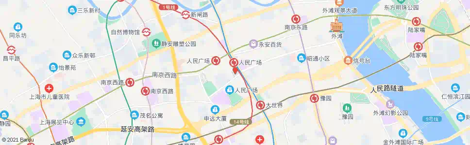 上海城市规划馆(招呼站)_公交站地图_上海公交_妙搜公交查询2025