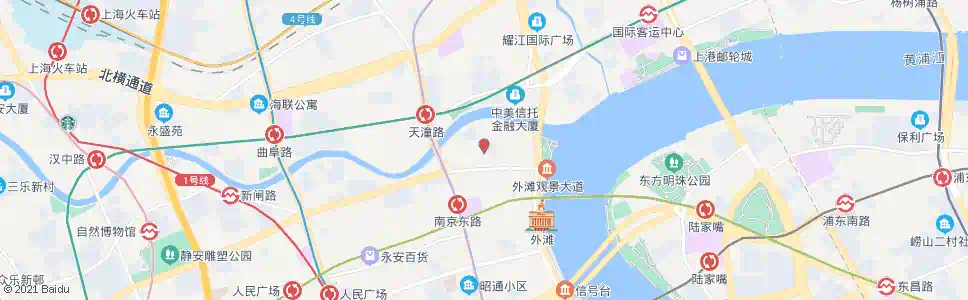 上海四川中路香港路_公交站地图_上海公交_妙搜公交查询2025