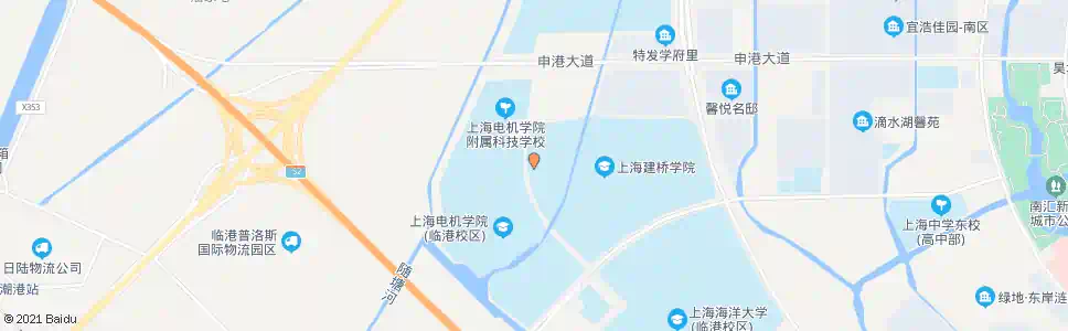 上海建桥学院西门_公交站地图_上海公交_妙搜公交查询2025