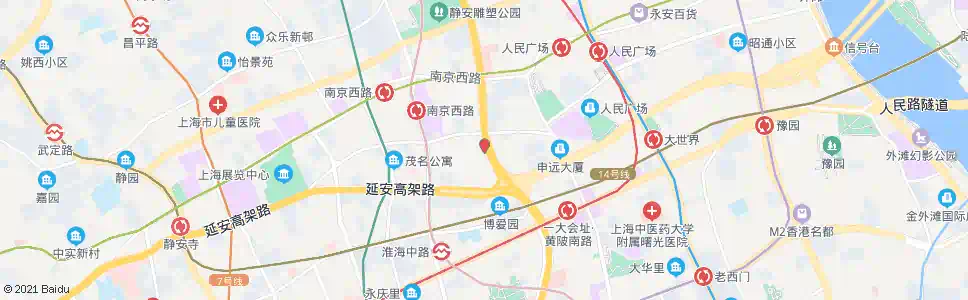 上海成都北路威海路_公交站地图_上海公交_妙搜公交查询2025