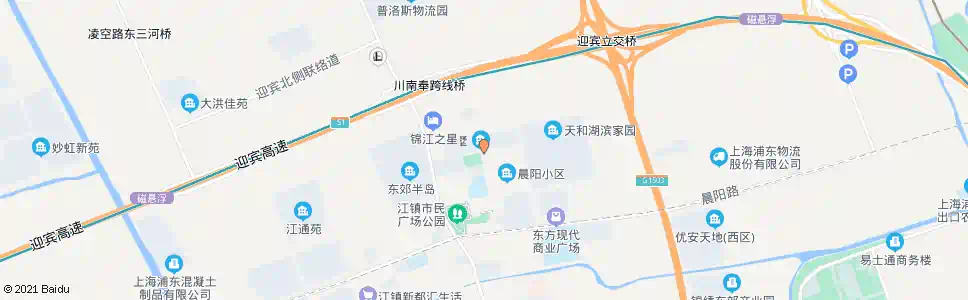 上海江明路朝晖路_公交站地图_上海公交_妙搜公交查询2025
