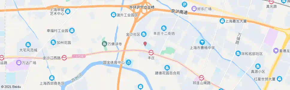 上海丰庄西路金沙江西路_公交站地图_上海公交_妙搜公交查询2025
