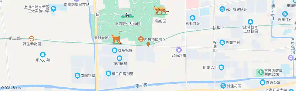 上海人民西路一灶港桥_公交站地图_上海公交_妙搜公交查询2025