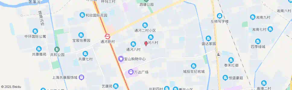 上海共江路通河路_公交站地图_上海公交_妙搜公交查询2025