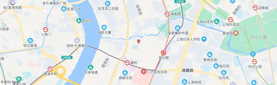 上海峨山路浦东南路_公交站地图_上海公交_妙搜公交查询2025