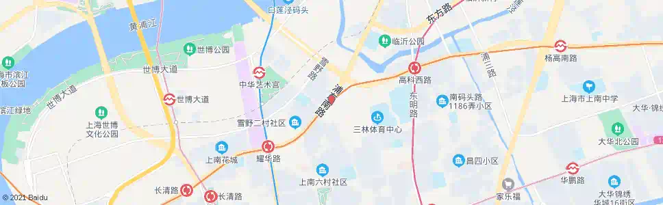 上海浦东南路浦东大道(临时站)_公交站地图_上海公交_妙搜公交查询2025