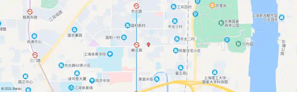 上海嫩江路中原路_公交站地图_上海公交_妙搜公交查询2025