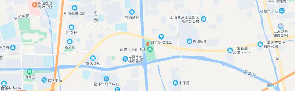 上海沪青平公路崧泽_公交站地图_上海公交_妙搜公交查询2025