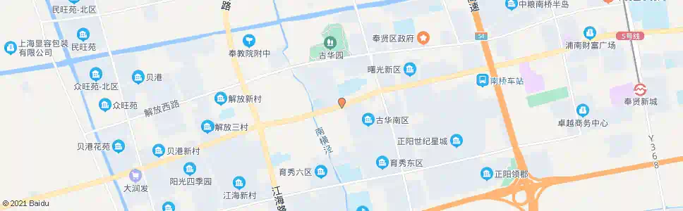 上海南奉公路古华路_公交站地图_上海公交_妙搜公交查询2025