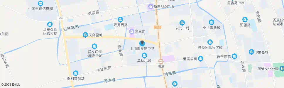 上海吴迅中学_公交站地图_上海公交_妙搜公交查询2025