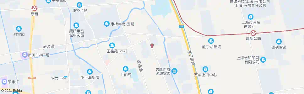 上海康佳路康达路_公交站地图_上海公交_妙搜公交查询2025