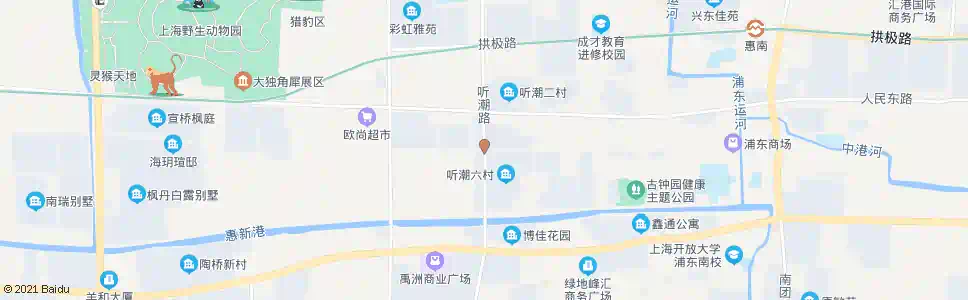 上海听潮路西门路_公交站地图_上海公交_妙搜公交查询2025