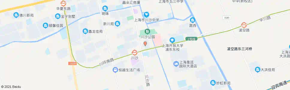 上海桃园新村(川环南路川沙路)_公交站地图_上海公交_妙搜公交查询2025