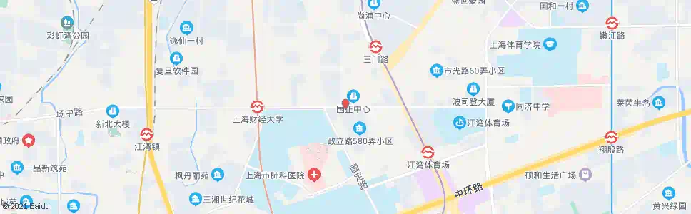 上海政立路国定路_公交站地图_上海公交_妙搜公交查询2025