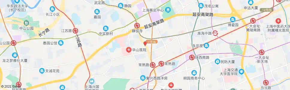 上海常熟路华山路_公交站地图_上海公交_妙搜公交查询2025