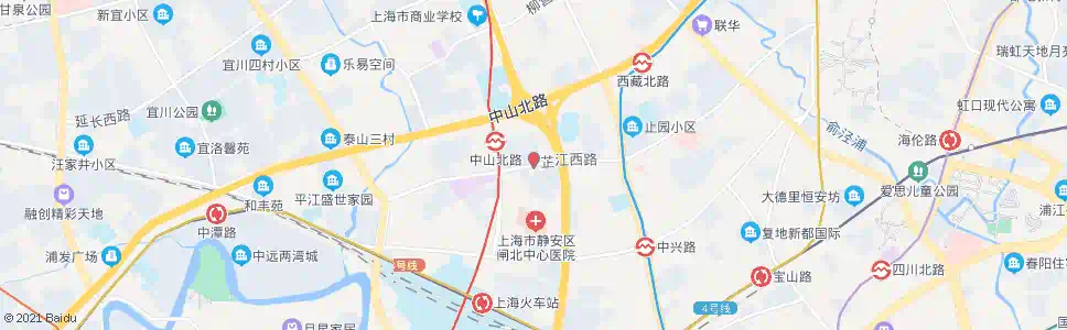 上海芷江西路共和新路_公交站地图_上海公交_妙搜公交查询2025