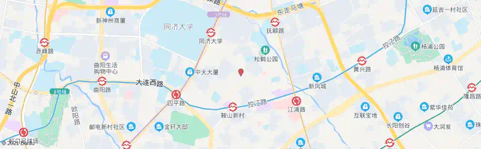 上海鞍山路锦西路_公交站地图_上海公交_妙搜公交查询2025