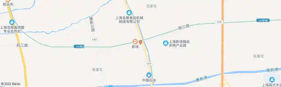 上海申江南路航三路(新场地铁站)_公交站地图_上海公交_妙搜公交查询2025