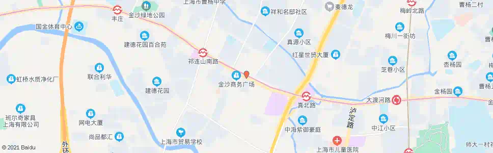 上海金沙江路万镇路_公交站地图_上海公交_妙搜公交查询2025