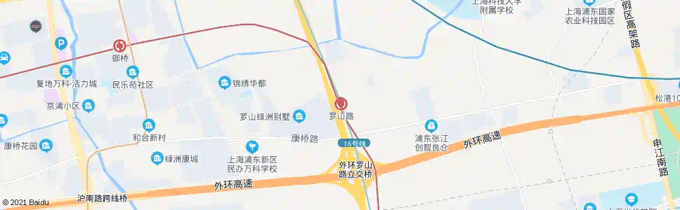 上海罗山路地铁站_公交站地图_上海公交_妙搜公交查询2025