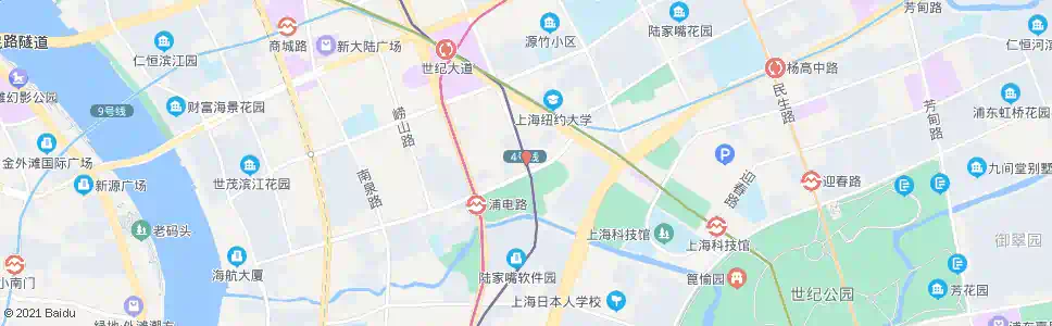 上海浦电路站_公交站地图_上海公交_妙搜公交查询2025