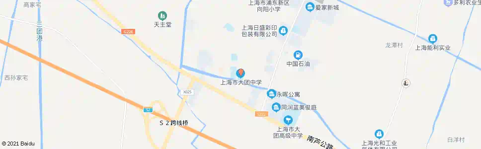 上海大团中学_公交站地图_上海公交_妙搜公交查询2025
