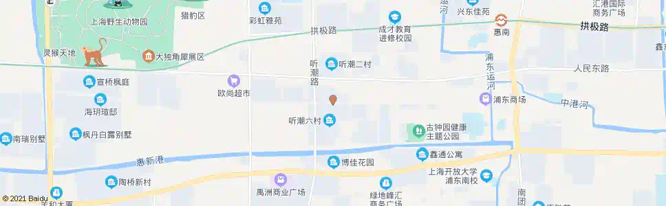 上海西门路听潮路(听潮菜场)_公交站地图_上海公交_妙搜公交查询2025