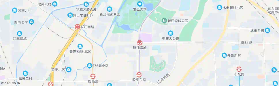 上海世界路新江湾城_公交站地图_上海公交_妙搜公交查询2025