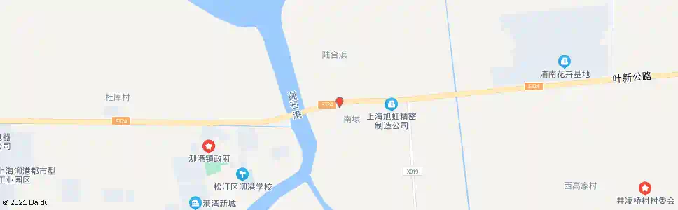 上海叶新公路泖新东支路_公交站地图_上海公交_妙搜公交查询2025